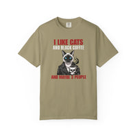 Load image into Gallery viewer, I Like Cats and Black Coffee Shirt – Funny Introvert Cat Lover Tee