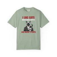 Load image into Gallery viewer, I Like Cats and Black Coffee Shirt – Funny Introvert Cat Lover Tee
