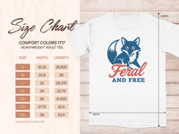 Load image into Gallery viewer, Feral and Free Fox Comfort Colors 1717 Adult Tee