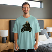 Load image into Gallery viewer, Gorilla Riding Motorcycle Print Graphic T-shirt