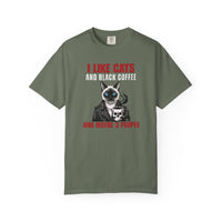 Load image into Gallery viewer, I Like Cats and Black Coffee Shirt – Funny Introvert Cat Lover Tee