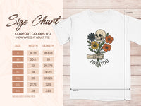 Load image into Gallery viewer, Skull and Florals Graphic Heavyweight Adult Tee