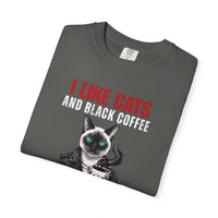 Load image into Gallery viewer, I Like Cats and Black Coffee Shirt – Funny Introvert Cat Lover Tee
