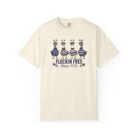 Load image into Gallery viewer, Ivory t-shirt with cartoon birds and text on a white background