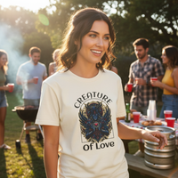 Load image into Gallery viewer, Creature of Love Graphic Tee – Abstract Mythical Art Shirt
