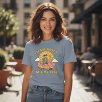 Load image into Gallery viewer, Please Donut Kill My Vibe Shirt – Funny Skeleton Donut Skateboard Tee