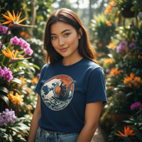 Load image into Gallery viewer, Japanese Dragon Wave T-Shirt | Vintage Art Graphic Tee