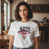 Load image into Gallery viewer, Space Cowgirl T-Shirts, Retro UFO Alien Tee