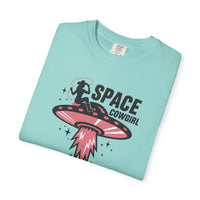 Load image into Gallery viewer, Space Cowgirl T-Shirts, Retro UFO Alien Tee
