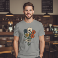 Load image into Gallery viewer, Skull Bouquet T-Shirts, Skeleton Hand Flowers Tee