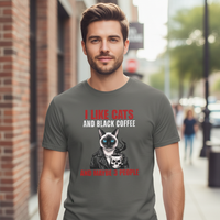 Load image into Gallery viewer, I Like Cats and Black Coffee Shirt – Funny Introvert Cat Lover Tee