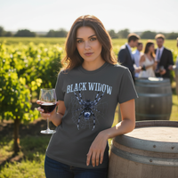 Load image into Gallery viewer, Black Widow Spider Shirt, Gothic Eye Graphic Tee