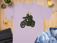 Load image into Gallery viewer, Gorilla on Motorcycle with Helmet Graphic T-Shirt