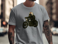 Load image into Gallery viewer, Gorilla Riding Motorcycle with Helmet T-Shirt