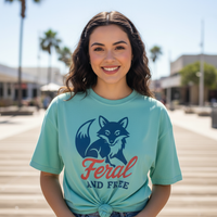 Load image into Gallery viewer, Feral and Free Fox T-Shirt, Wild Spirit Animal Tee