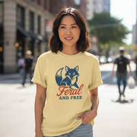 Load image into Gallery viewer, Feral and Free Fox T-Shirt, Wild Spirit Animal Tee