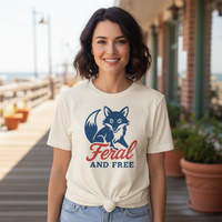 Load image into Gallery viewer, Feral and Free Fox T-Shirt, Wild Spirit Animal Tee