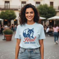 Load image into Gallery viewer, Feral and Free Fox T-Shirt, Wild Spirit Animal Tee